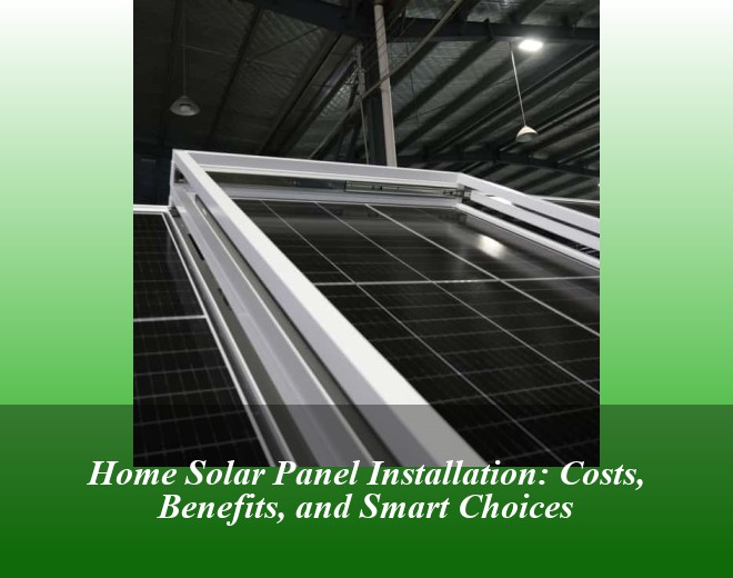 Home Solar Panel Installation: Costs, Benefits, and Smart Choices